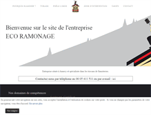 Tablet Screenshot of eco-ramonage.com